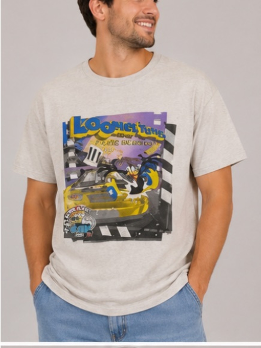 chase authentic tee xlarge looney tune race car